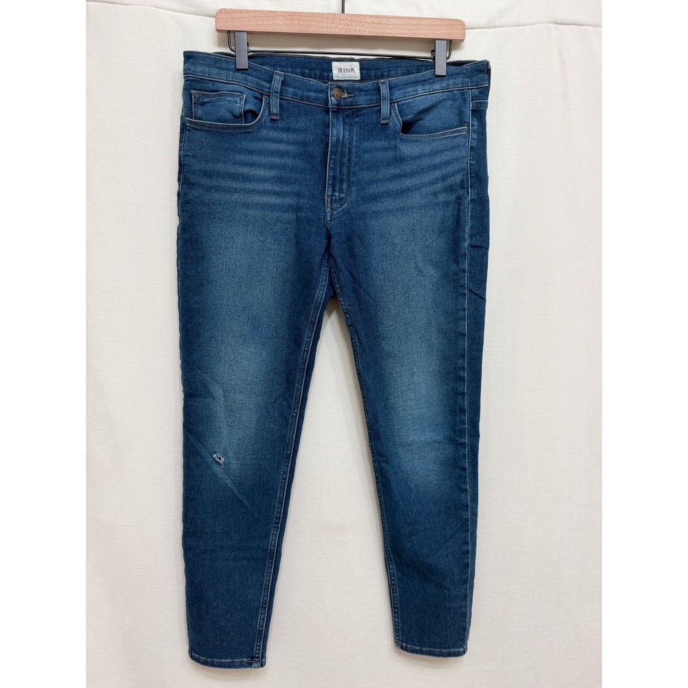 Hudson Krista Low-Rise Skinny Ankle Jeans Women's Size 30 Dark Wash Y2K Designer